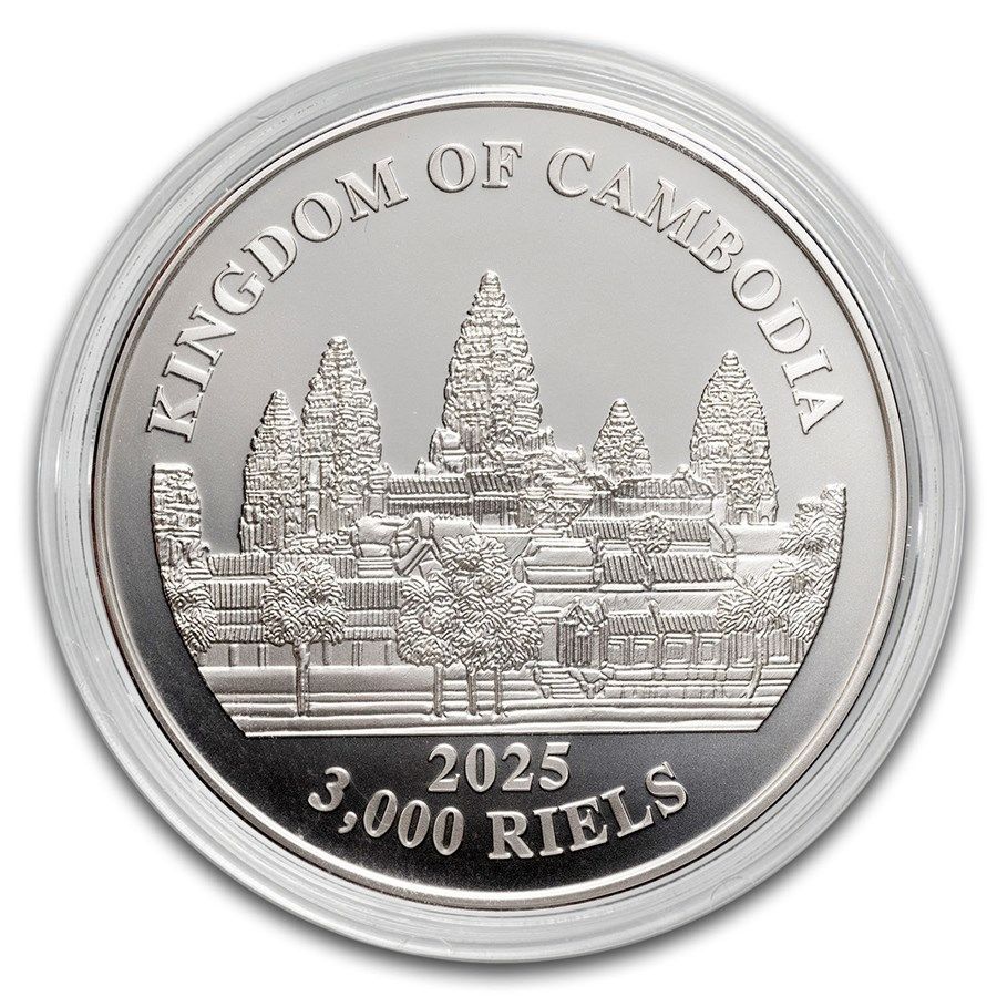 保証書・カプセル付き] 2025年 (新品) カンボジア「カンボジアの失われた虎」純銀 1オンス カラー 銀貨 カンボジアで1974年に発行された金貨・銀貨7枚セット（KM-PS1）  | アンティーク・コイン | オンラインショップ「ときいろ」