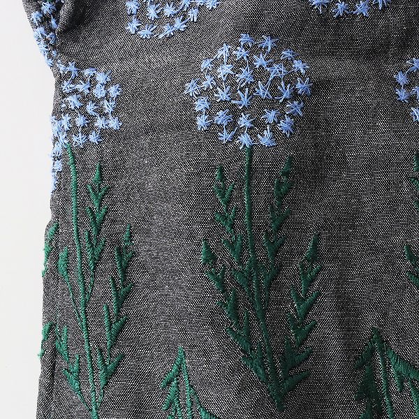 美品✨マーブルシュッド♡タンポポ刺繍ブラウス リネン ゆったり