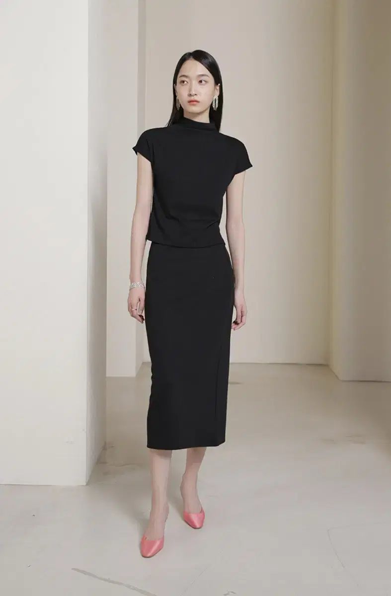 aroundyur リア スカート 黒 S