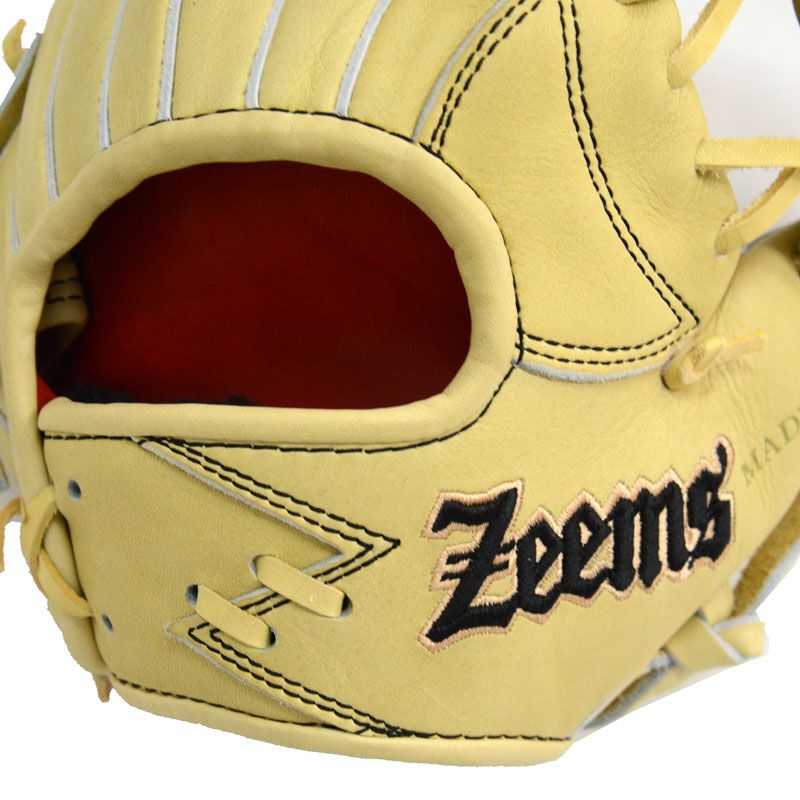 ジームス Zeems  硬式グラブ ユースモデル 内野手用  ZEEMS型ロゴ グラブ袋付  野球 硬式 グラブ グローブ ユース 中学  22AW(ZY-20C-ZEEMS) ジームス Zeems 硬式グラブ ユースモデル 内野手用 ZEEMS型ロゴ グラブ