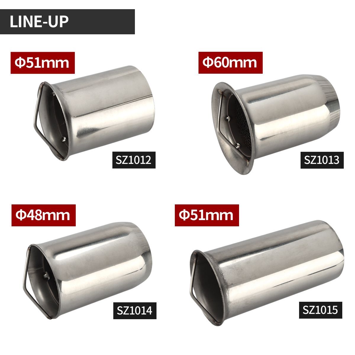 インナーサイレンサー マフラー音量調整 ６３mmマフラー用 可変電動バルブ 汎用 リモコン ECV サイレンサー | FJmark インナー サイレンサー 汎用 バッフル ステンレス