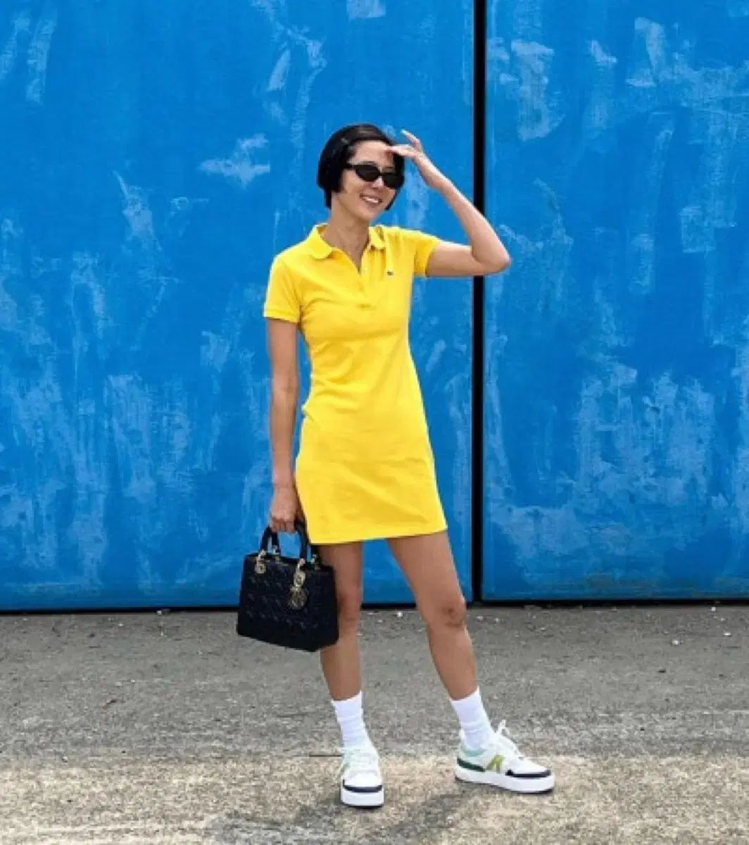 20 1万ウォン LACOSTE ラコステ スリムフィット ポロ pk ワンピース 38 55