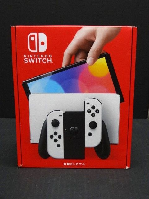 25.Nintendo Switch 有機ELモデル Joy-Con(L)/(R) ホワイト 未使用 △ 内箱シリアルなし / ニンテンドースイッチ  箱ダメージ - メルカリ