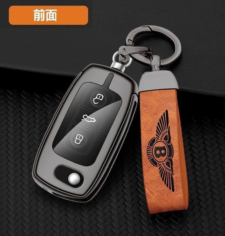 ベントレー Bentley スマートキーケース キーカバー TPU キーホルダー 車専用 傷 防止 鍵を保護 ☆B番☆深錆色/オレンジ - メルカリ