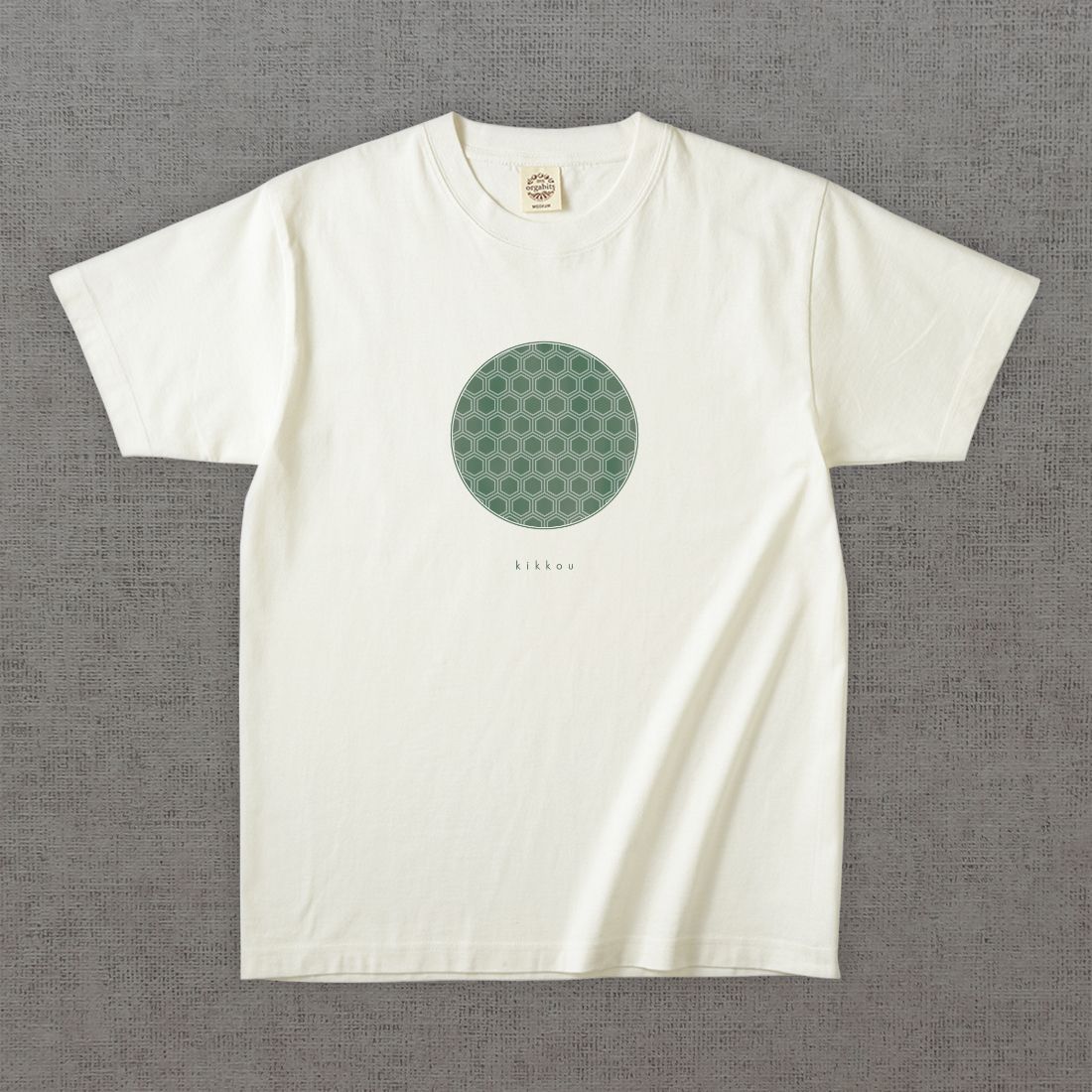 和柄Tシャツ　亀甲 -彩・円-