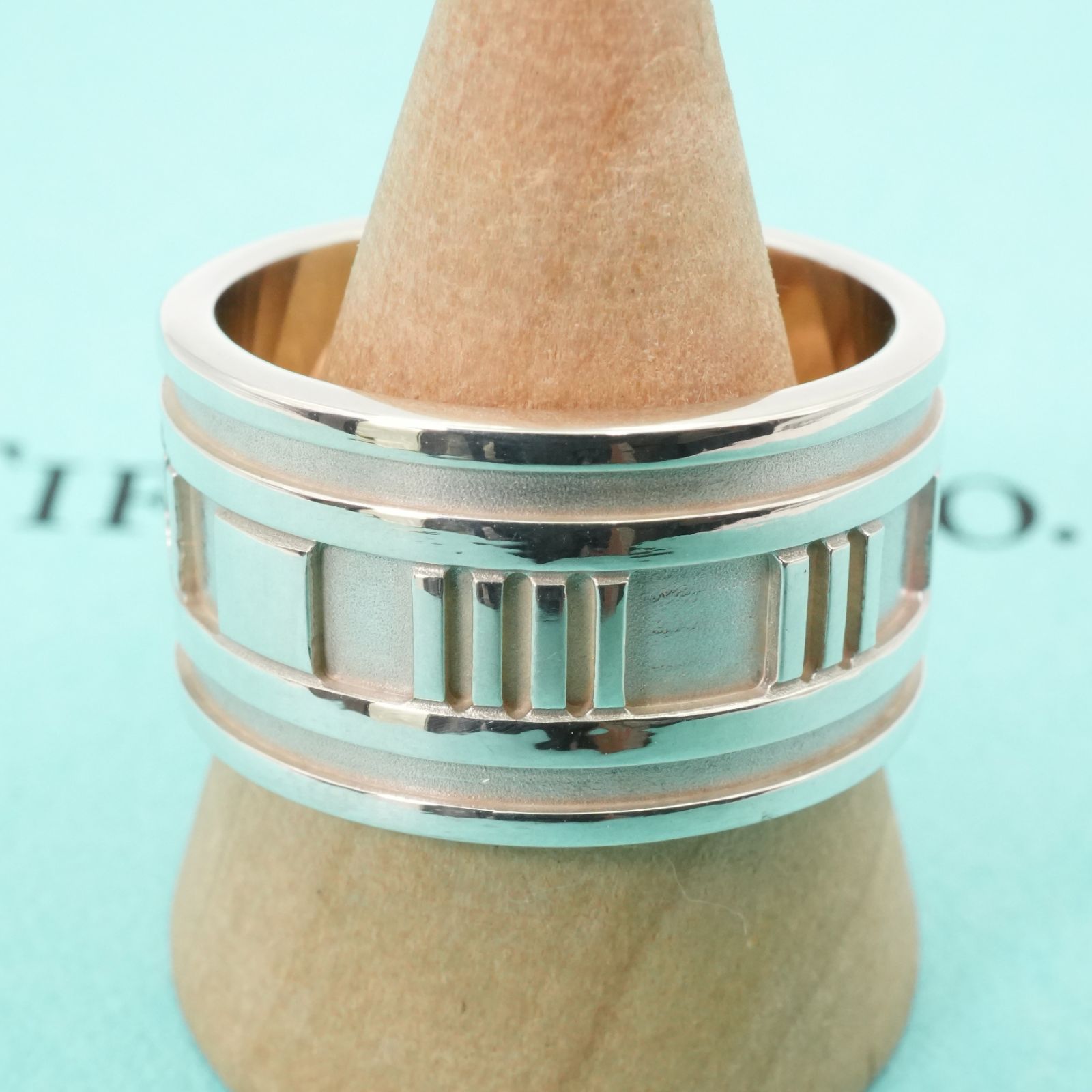 極美品⭐︎ Tiffany ティファニー アトラス ⭐︎ リング ワイド　18号 極美品18号 ティファニー アトラス ワイド リング/24-5794S