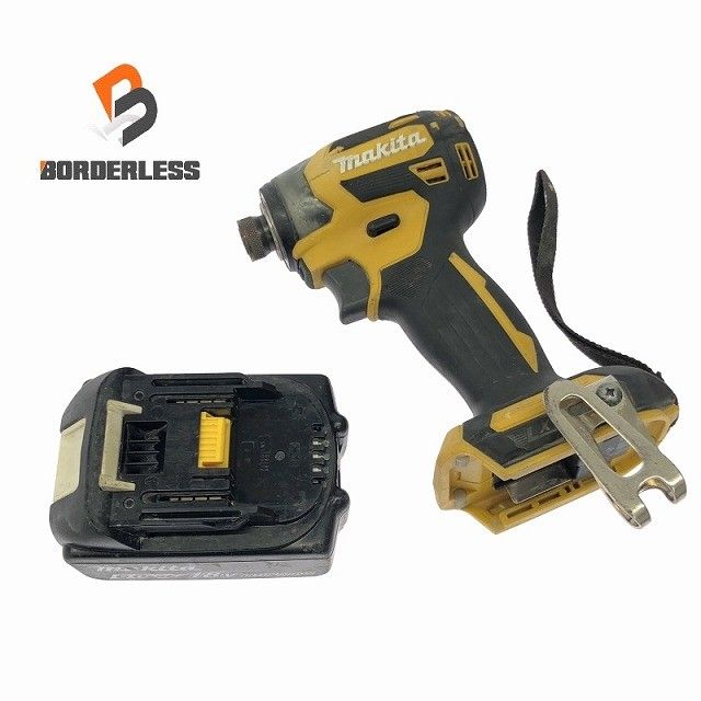 品 makita マキタ 18V 充電式インパクトドライバ TD17a3D 黄 イエロー 本体 バッテリー1個 18V 6.0Ah 116480