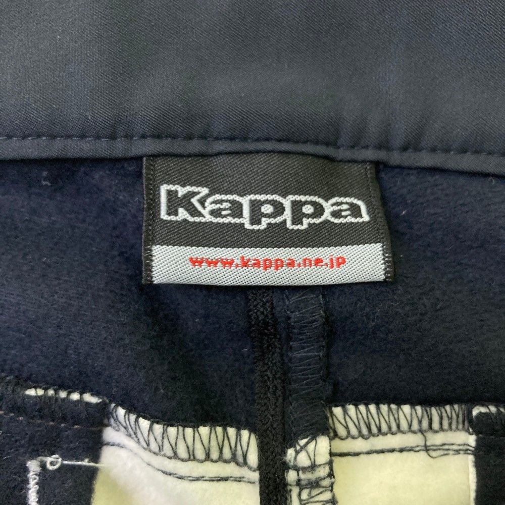 サイズ：76 KAPPA GOLF カッパゴルフ 裏起毛 パンツ ブラック系