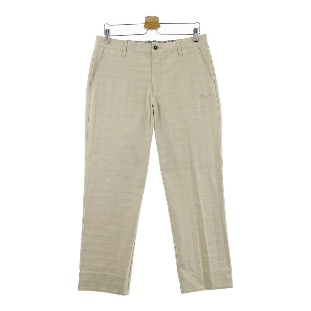 サイズ：L PUMA GOLF プーマゴルフ ストレッチパンツ チェック柄