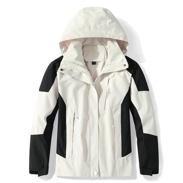 種類12：4XL/L：ベージュ スリーインワン  メンズ ファッション 服 男性用 オシャレ シンプル 大人 かっこいい 大きいサイズ ストリート 紳士服 ジャケット 通気性 アウトドア 防水 登山 服