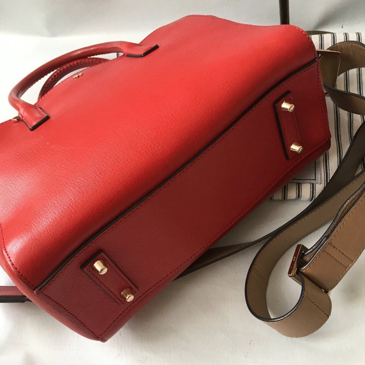 美品 ANYA HINDMARCHアニヤハインドマーチ レザー トート バッグ