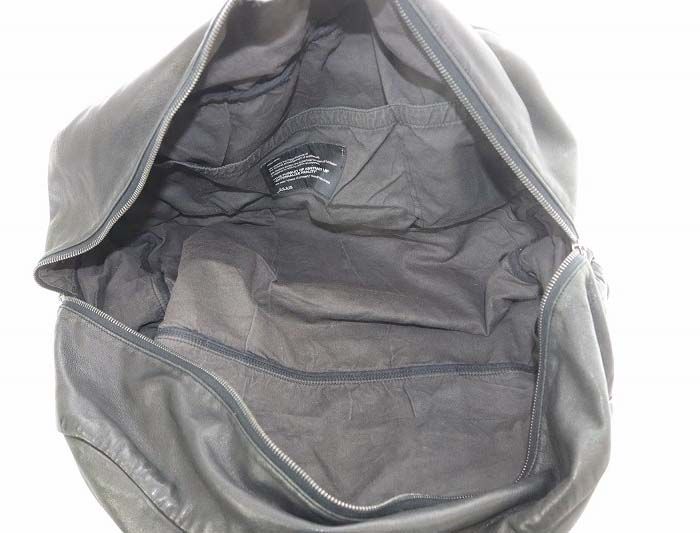 ユリウス JULIUS ボストンバッグ ハンドバッグ レザー ブラック /YO24