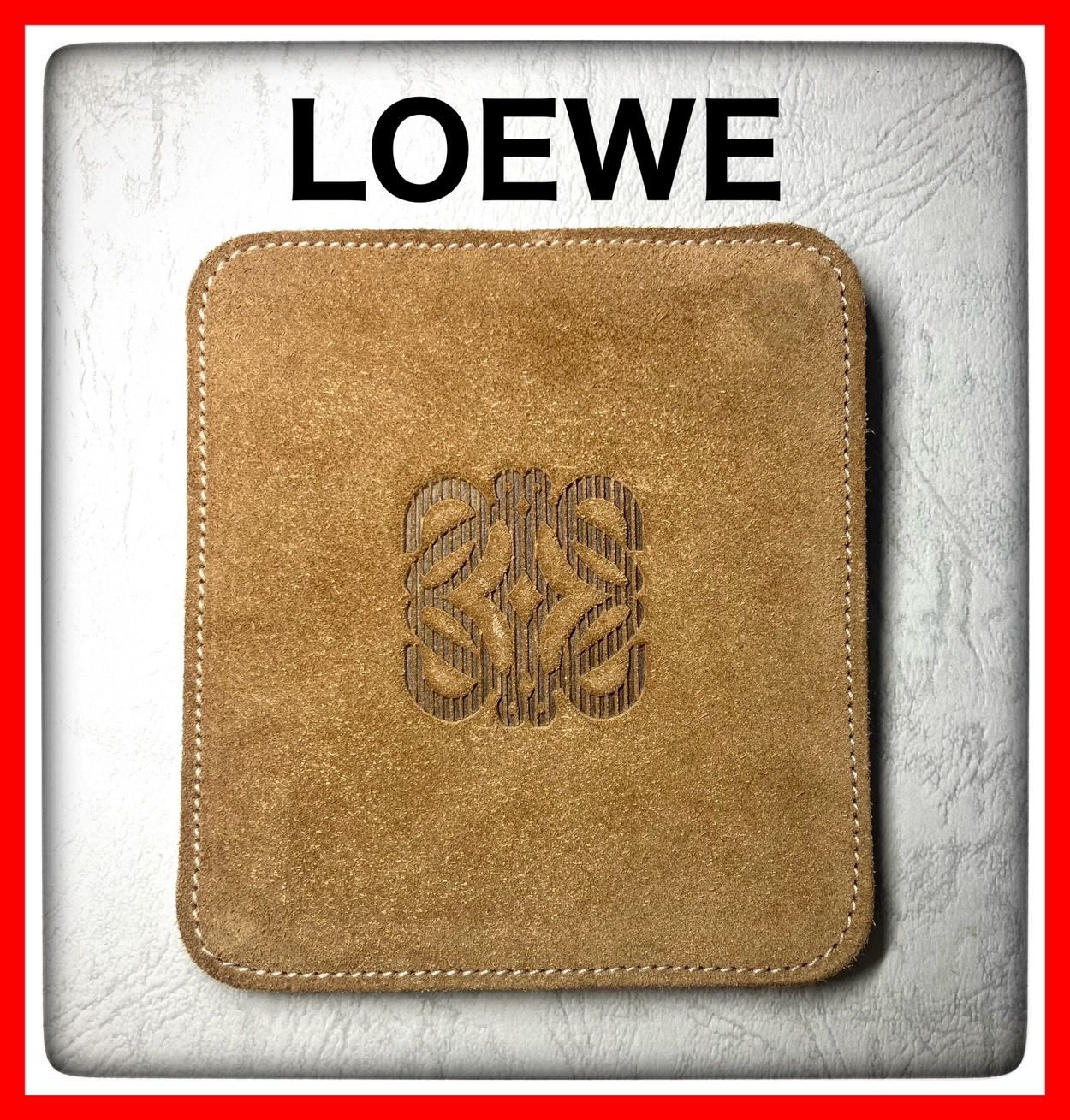 LOEWE ロエベ コインケース 小銭入れ スウェード ブラウン