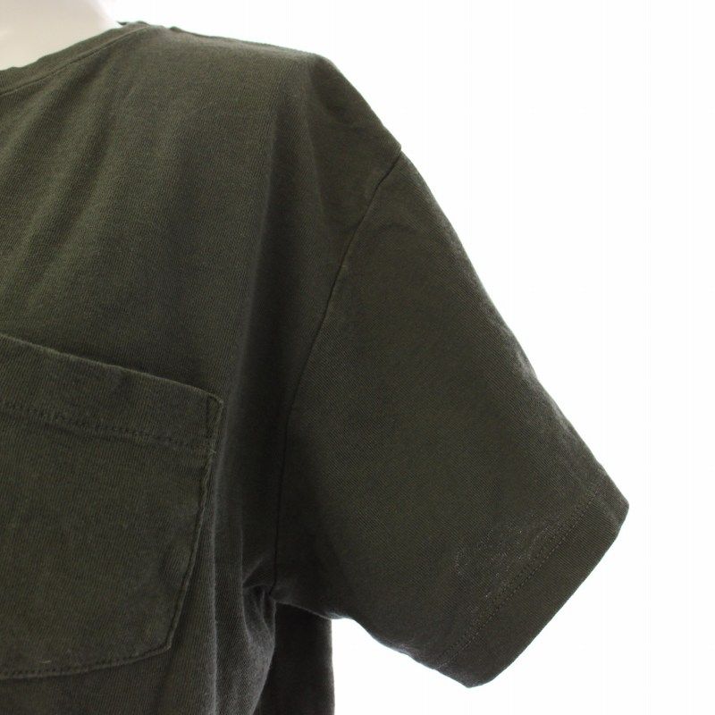 マディソンブルー MADISONBLUE POCKET TEE HARD TWIST Tシャツ カットソー ロゴ 半袖 01 カーキ MB204-7005 /TK レディース マディソンブルー MADISONBLUE POCKET TEE HARD TWIST Tシャツ