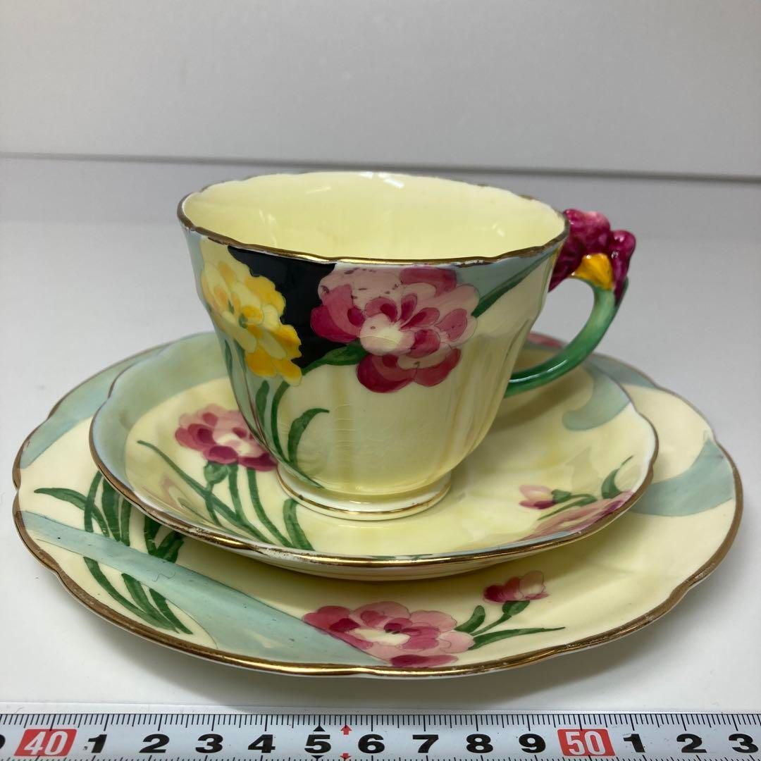 クラウン スタッフォードシャー 金彩トリオ カップソーサー東H5-0527