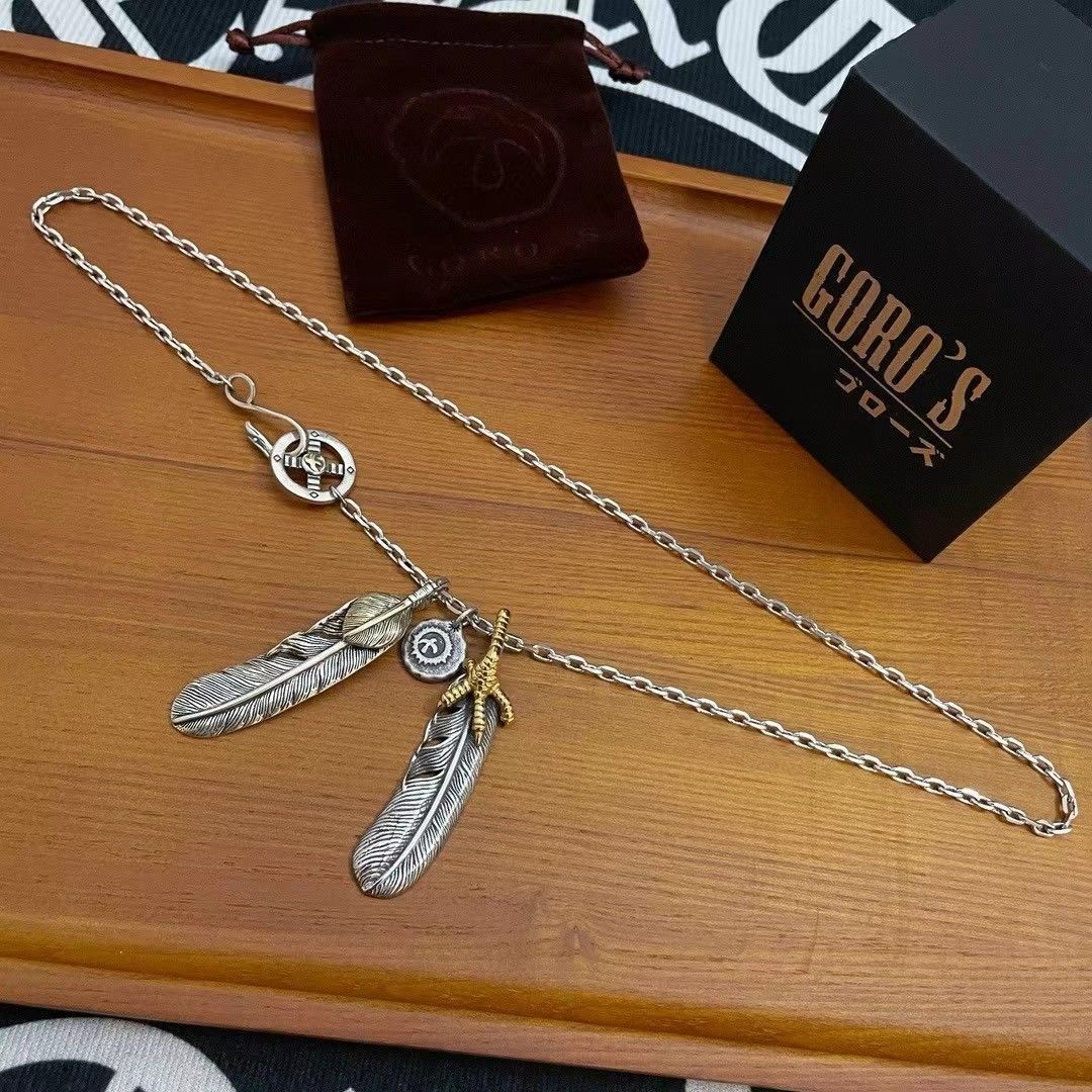 ゴローズ フェザー ネックレス 極美品