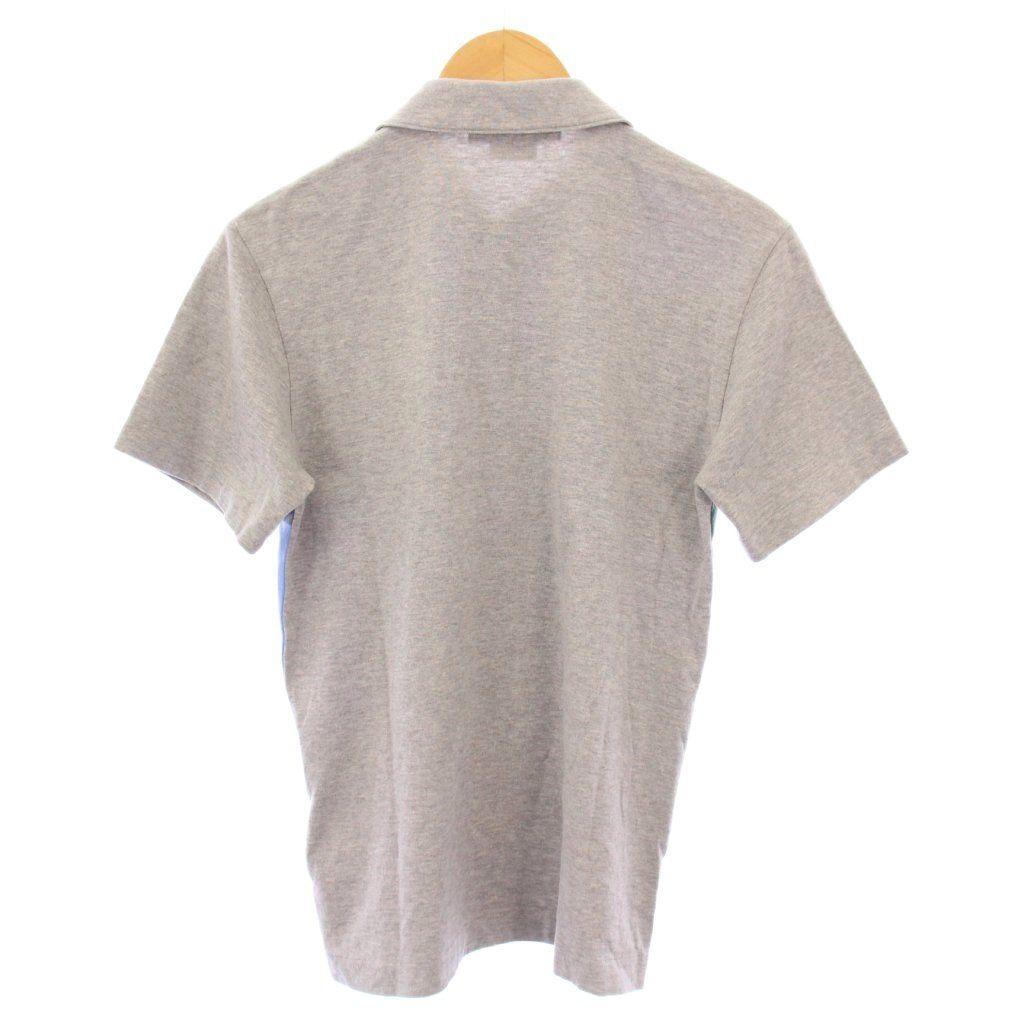コムデギャルソンオムドゥ COMME des GARCONS HOMME DEUX AD2020 ポロシャツ 半袖 レギュラー ハーフボタン スウェット ストレッチ S グレー BB