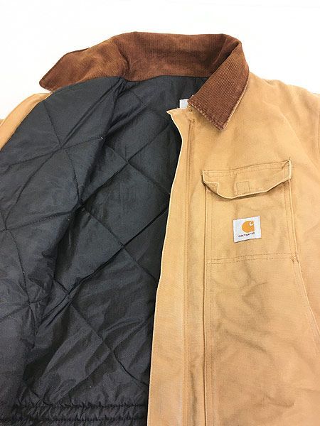 古着 80s USA製 Carhartt パデット ブラウン ダック トラディショナル