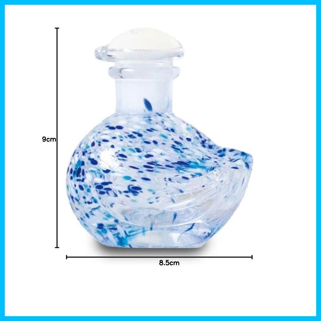  廣田硝子 都鳥 小鳥 !-利用不可文字-! 油差し ブルー 882-CB 醤油さし 卓上調味料入れ 食器