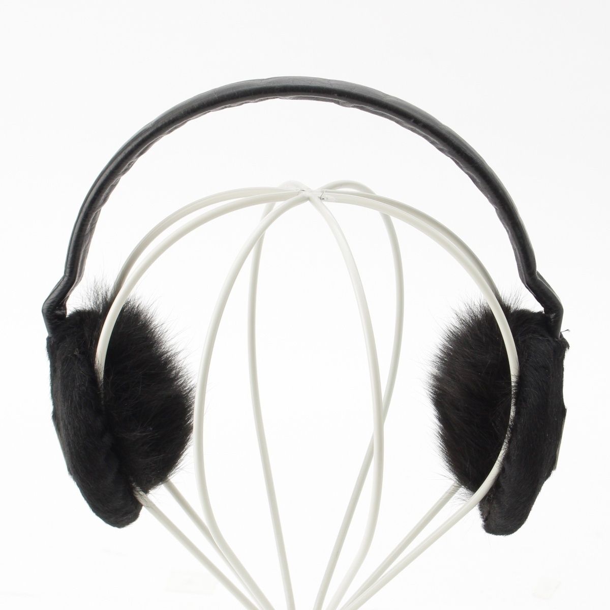 シャネル スポーツライン ハラコ ココマーク イヤーマフ ブラック