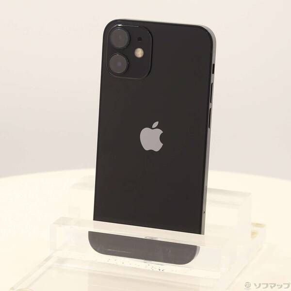 中古品〕 iPhone12 mini 64GB ブラック MGA03J／A SIMフリー【348
