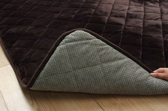 ラグ こたつ敷き布団 長方形 大きい 幅広ラグ ブラウン 約220×360cm