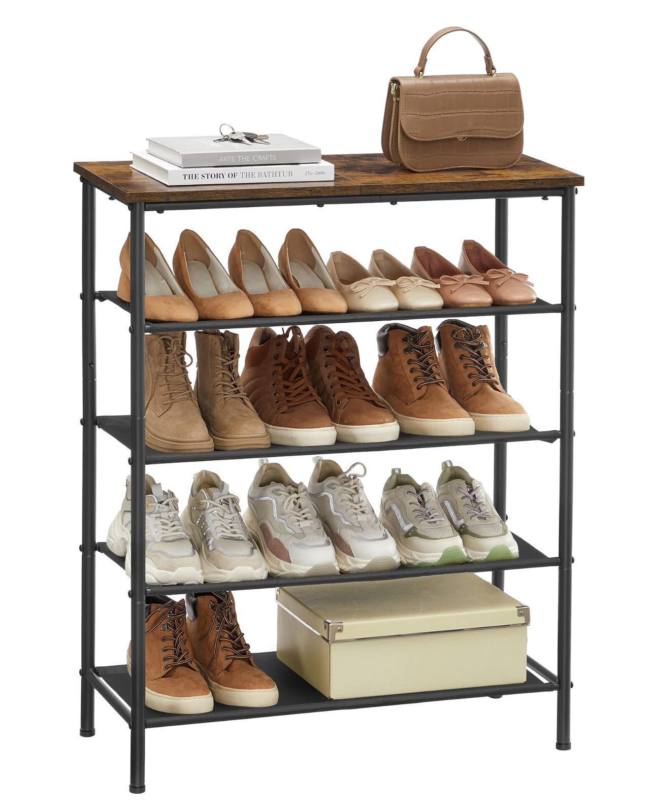 楽天市場】シューズラックオープンラックサイドテーブル 玄関