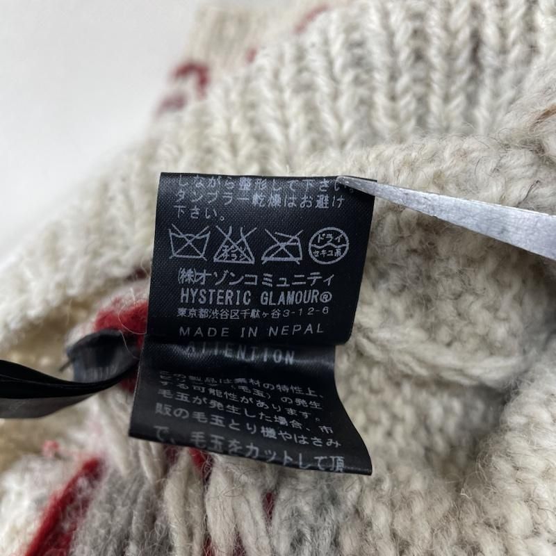 【希少、初期タグ】HYSTERIC GLAMOUR長袖ニット HYSTERIC GLAMOUR ヒステリックグラマー ニット、セーター 長袖