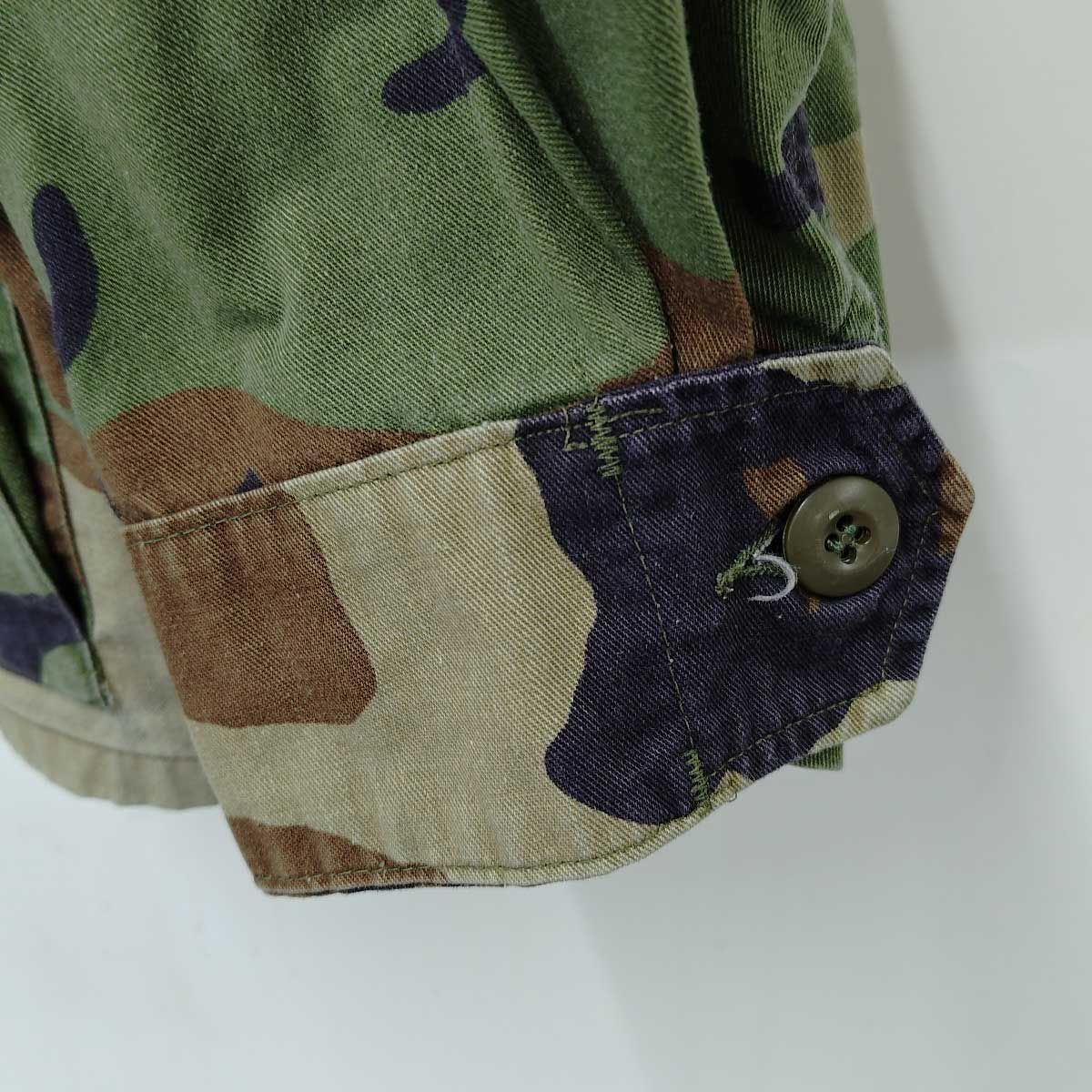US NAVY SEABEES シービーズ ウッドランド 迷彩 BDUジャケット L-R 