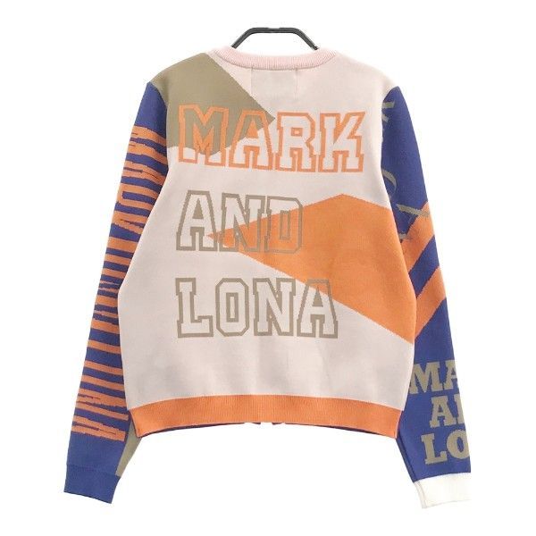 MARK&LONA マークアンドロナ ニット ジップジャケット 総柄
