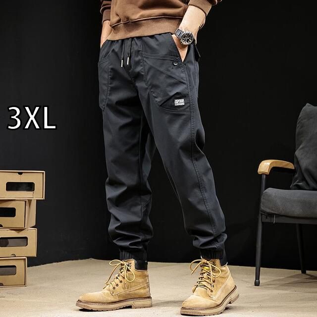 3XL 秋冬 コーデ メンズ 服 シンプル ファッション オシャレ 大人 かっこいい 大きいサイズ ストリート 紳士服 ズボン カジュアル パンツ