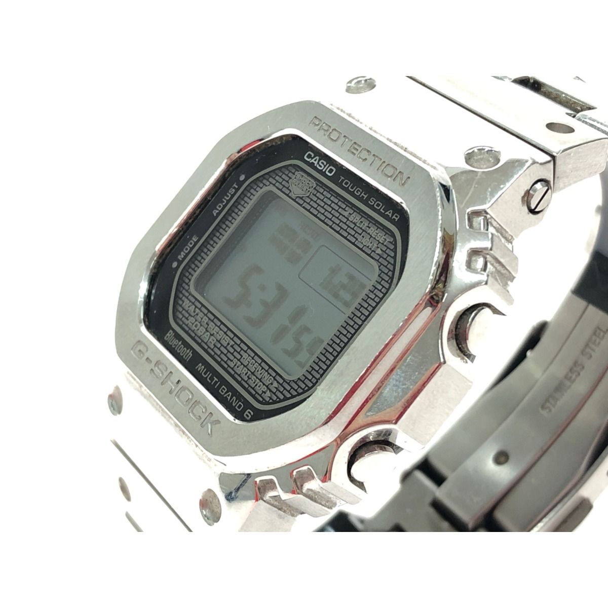 CASIO G-SHOCK GMW-B5000 純正ベルト シルバー 中古品 G-SHOCK