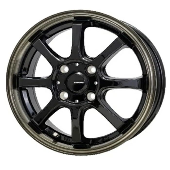 ホイール4本セット G.Speed P-08 ブラック|ブロンズクリア 16インチ 6J 45 4H-100