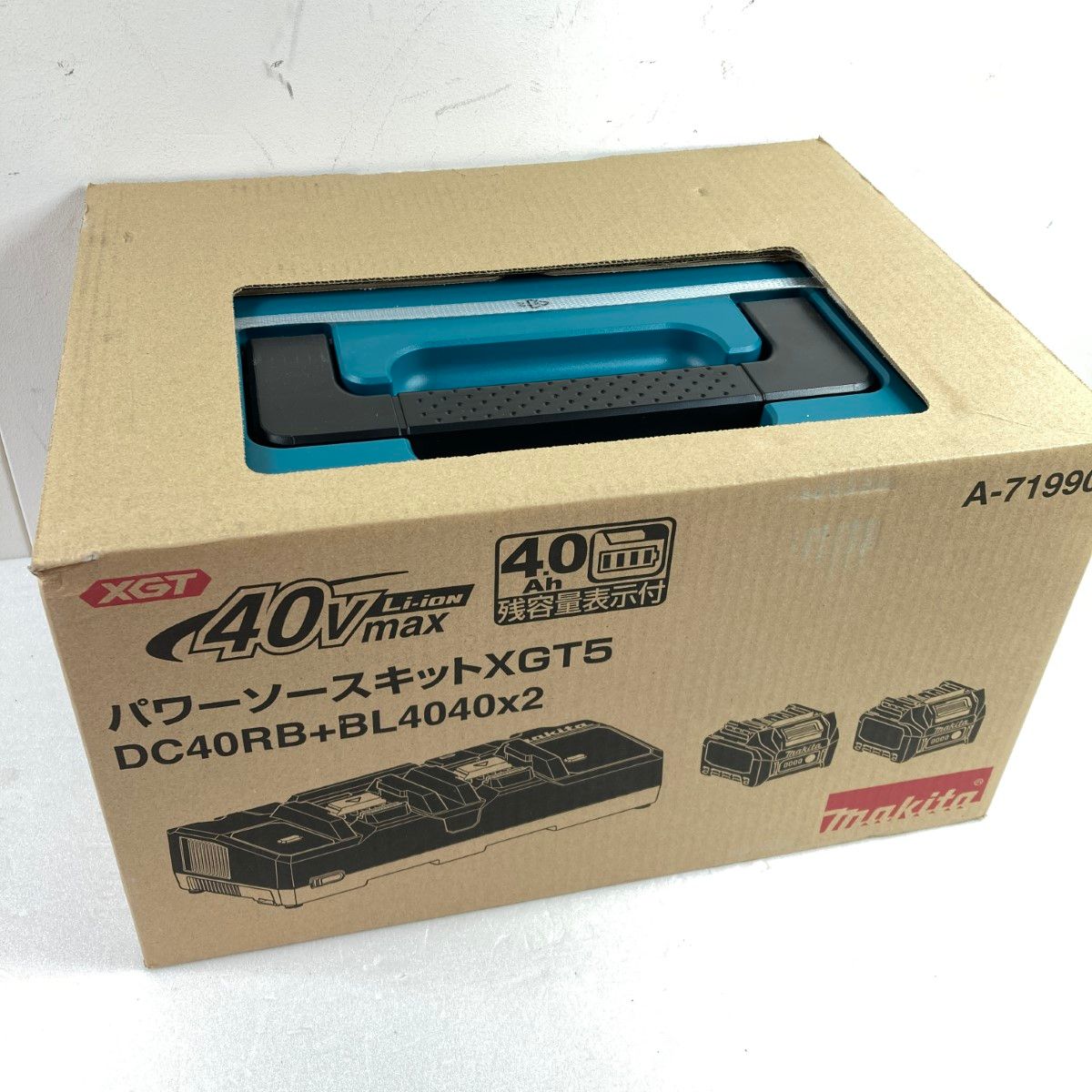 ＊＊MAKITA マキタ 40Vmax パワーソースキット バッテリ2台+急速充電器 A-71990 ブルー