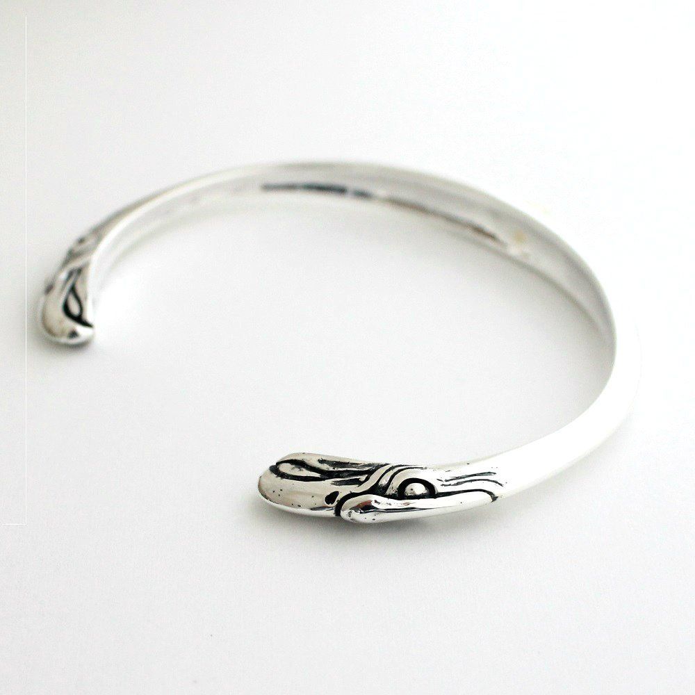  世界の カルメロ バングル ブレスレット ネイティブアメリカン インディアン イーグル 鷹 シルバー９２５ メンズ ブレスレット アクセサリー