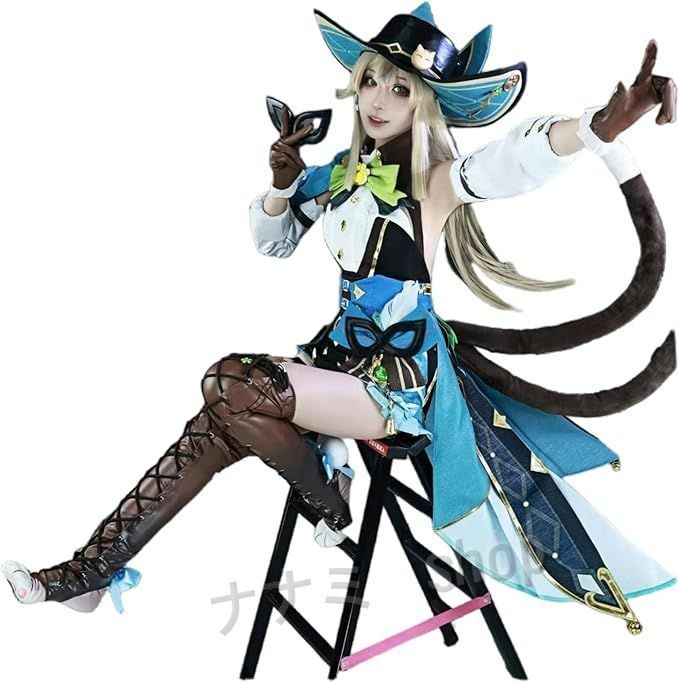 ??原神 げんしん 綺良々 倩影游侠コスプレ衣装 豪華版 フルセット コスプレ衣装 アクセサリー ウィッグ-靴追加 可 コスチューム cosplay