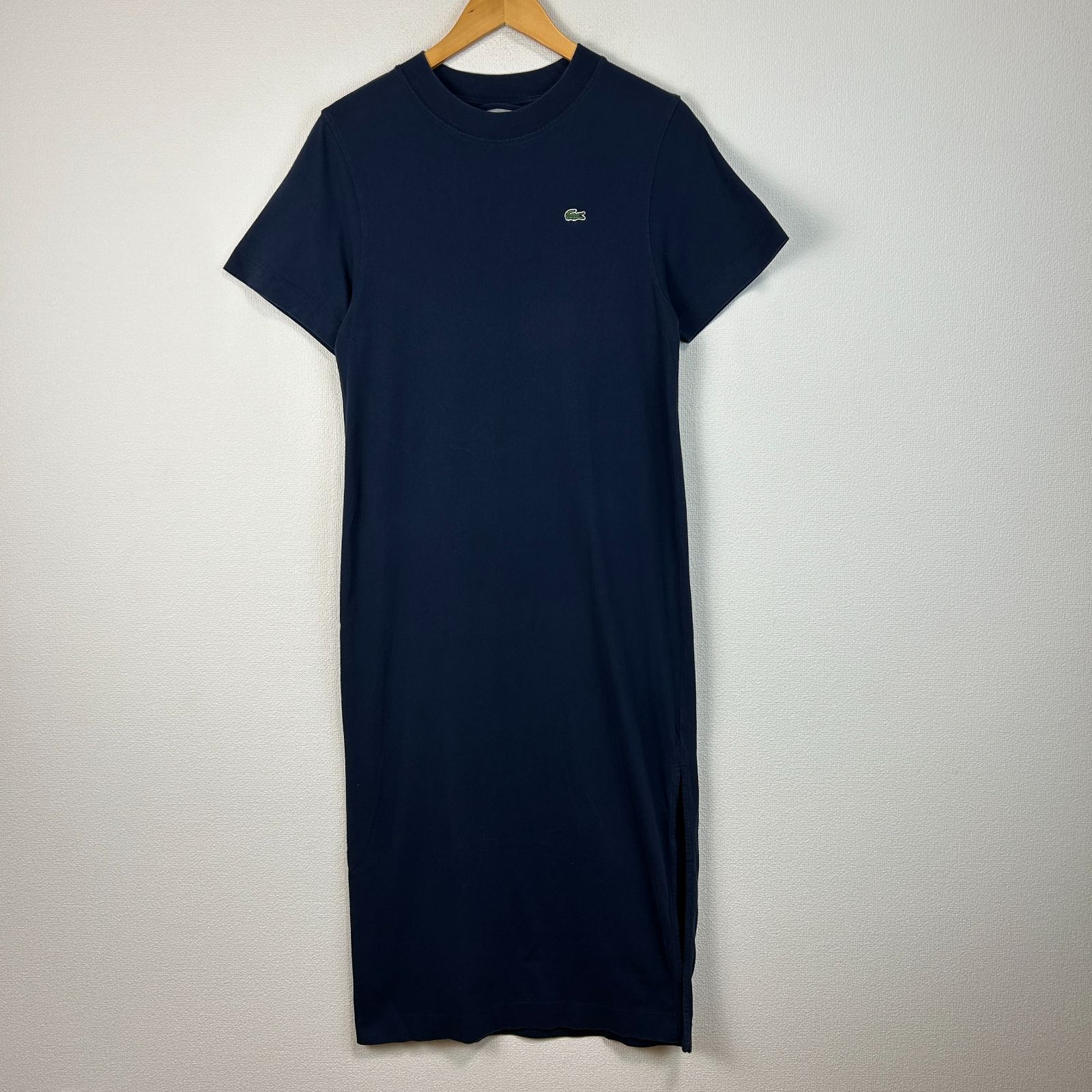 LACOSTE ラコステ Tシャツワンピース ワニロゴ ワンポイントロゴ