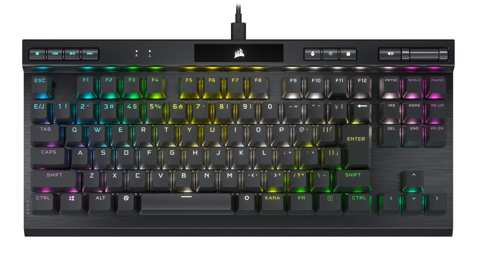 CORSAIR USB-C K70 RGB TKL CHAMPION MX Cherry MX Speed 日本レイアウト ゲーミングキーボード CH-9119014-JP [チャンピオンシリーズ] [MX Speedゲーミングキーボード] [K70 TKL]