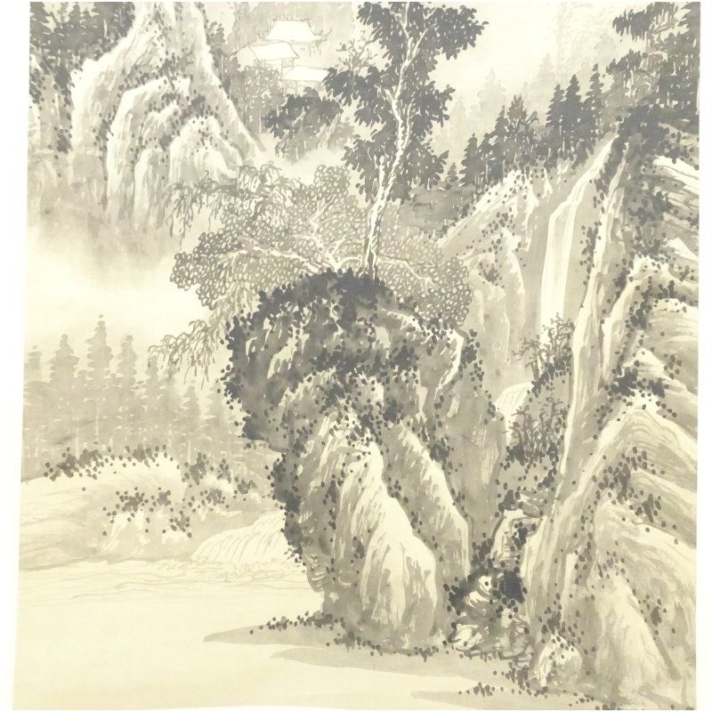 開運 縁起物 軸 和室 絵 山水 魚 水墨 茶 書 中国 美術 インテリア 開運 縁起物 軸 和室 絵 山水 魚 水墨 茶 書 中国 美術