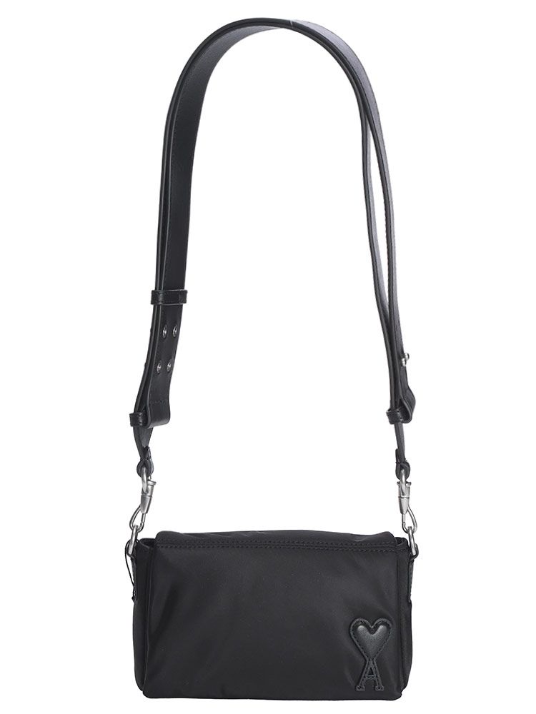 AMI PARIS ナイロンキャンバス Marcel Lunch Box バッグ ブラウン ナイロンキャンバス Marcel Lunch Box バッグ