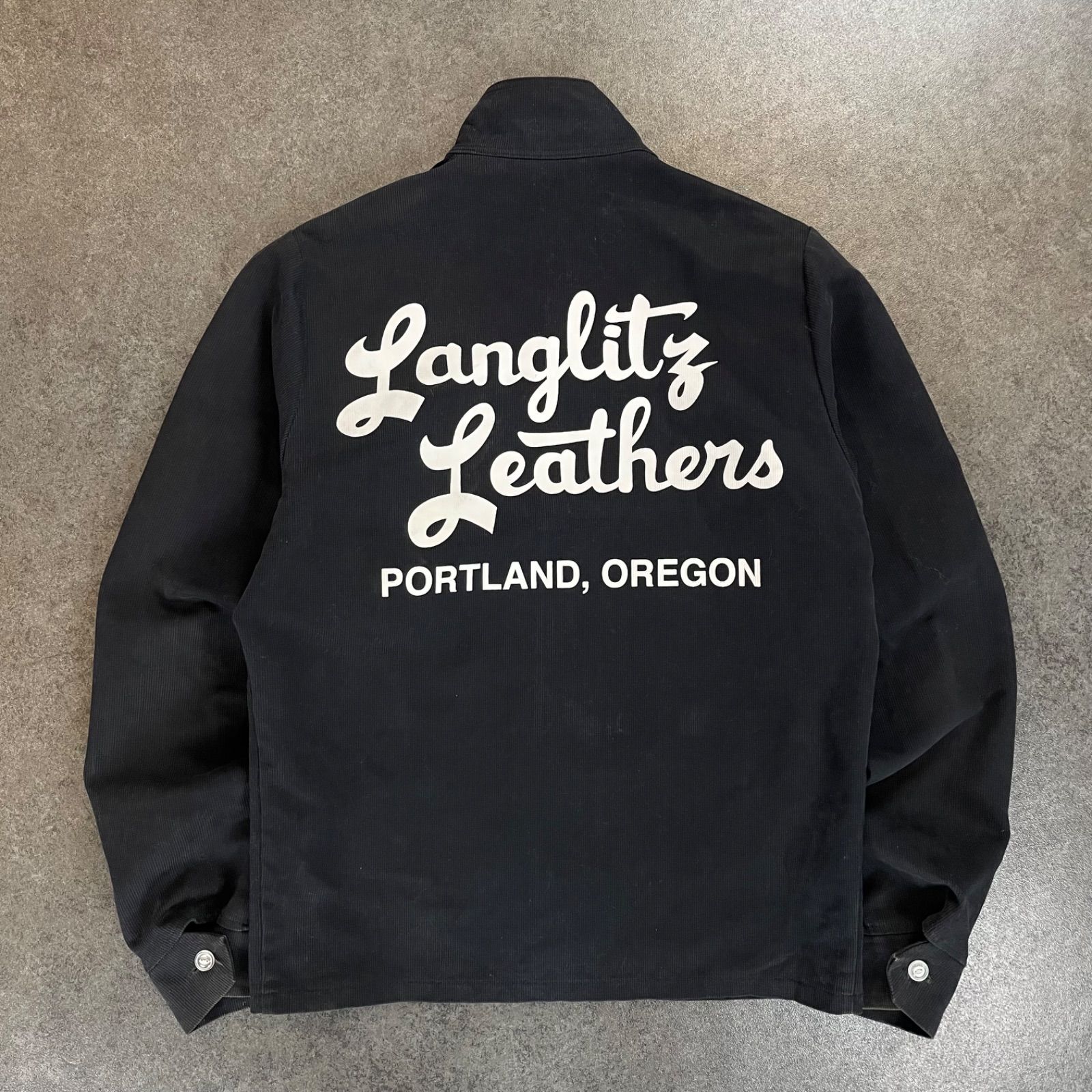 USA製 Langlitz Leaters Corduroy Full Zip Jacket Black Vintage ラングリッツレザー  コーデュロイジャケット ブルゾン ブラック 黒 ジップアップ ヴィンテージ - メルカリ