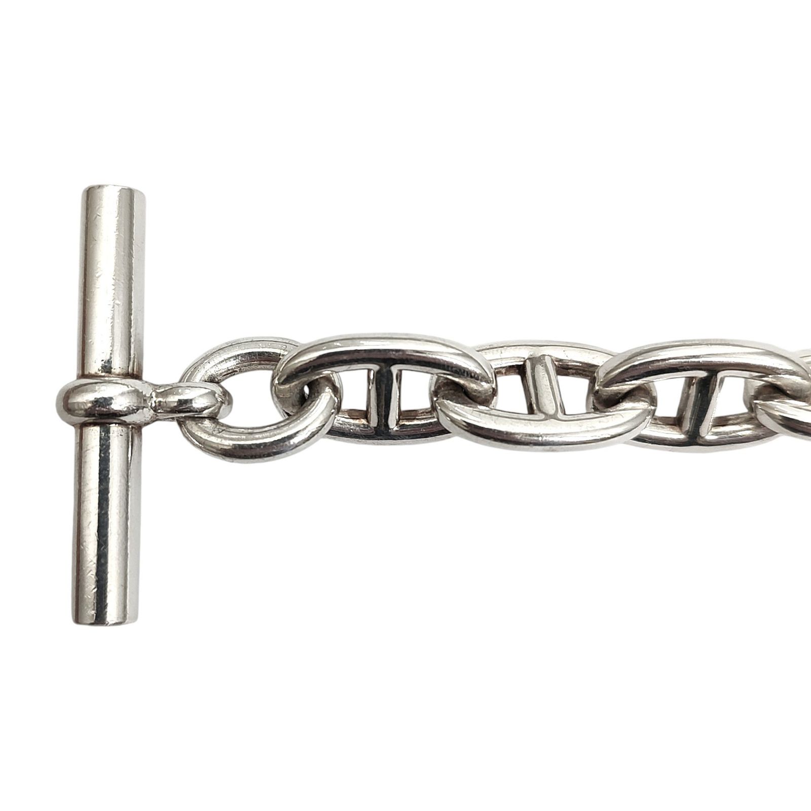Hermes エルメス Chaine d Ancre TGM シェーヌダンクル ブレスレット 13コマ シルバー