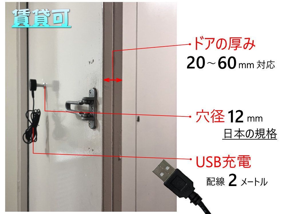 ドアスコープ 動体検知