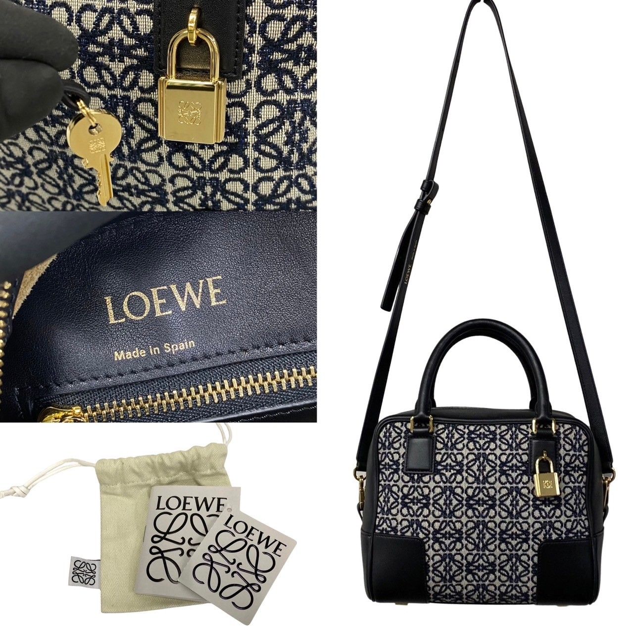 【美品】 ロエベ アマソナ19 スクエアバッグ ジャガード ショルダーバッグ 楽天市場】【ロエベ】Loewe ジャガード アマソナ 19 スクエア