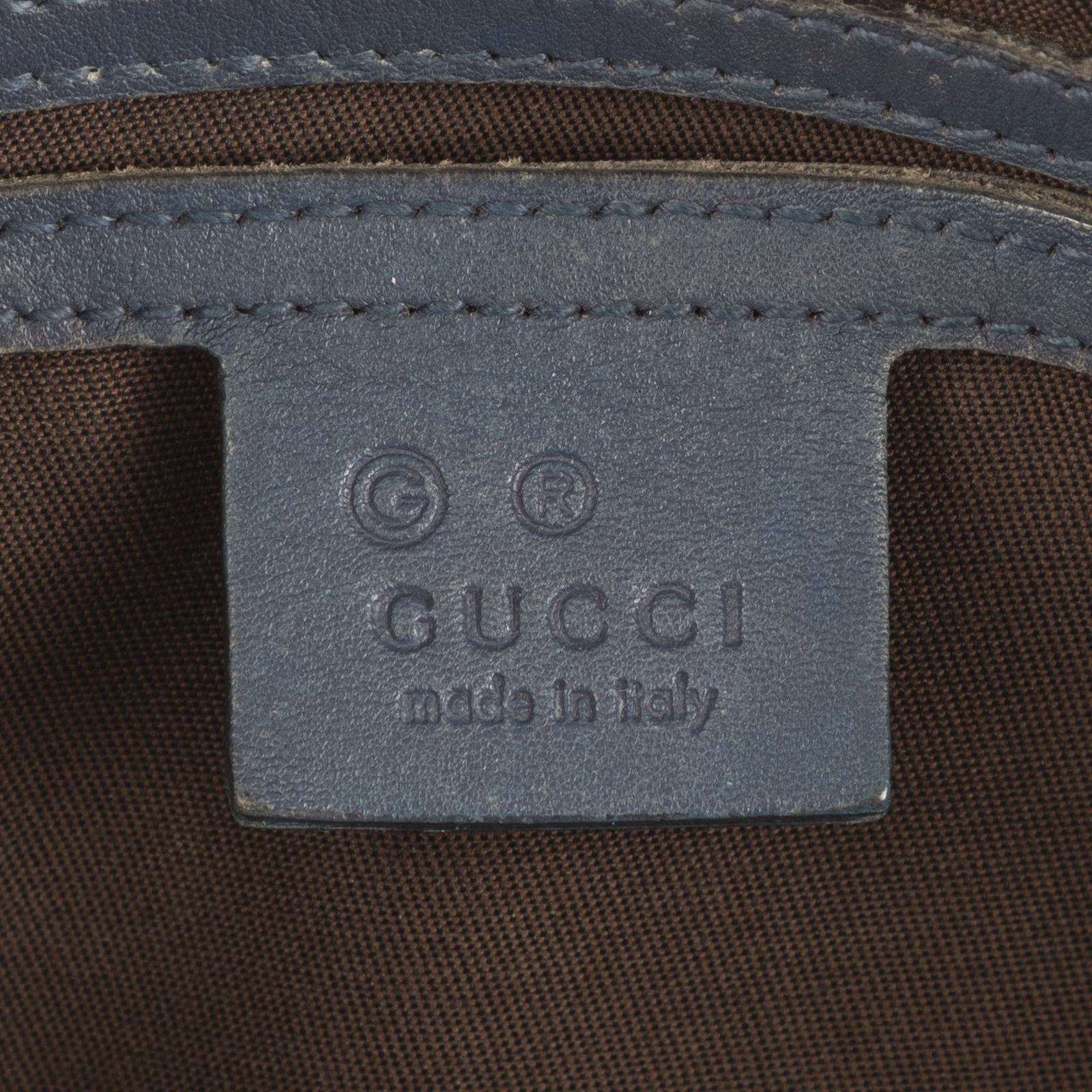 グッチボストンコバルトグッチシマ カーフスキンA