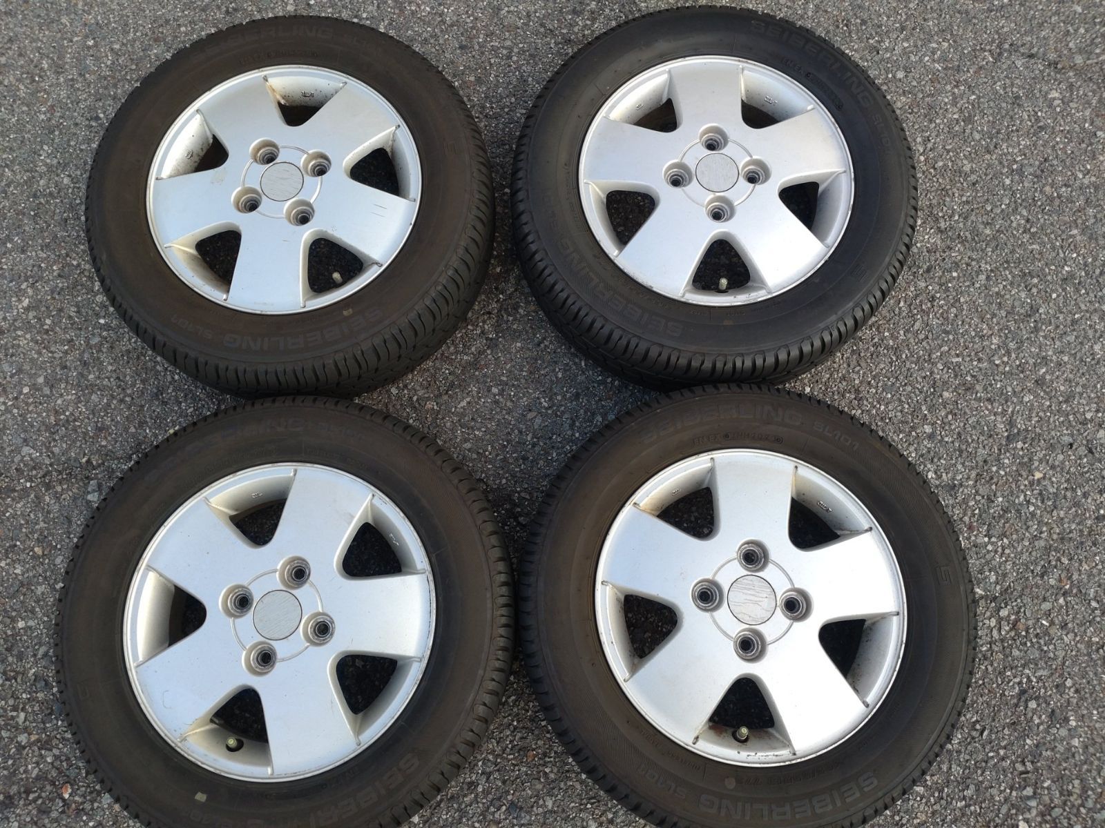 SUZUKI スズキ エブリィ DA62 純正 ホイール 13×4.5J 50 ＆SEIBERLING SL201 165 65R13 4本セット