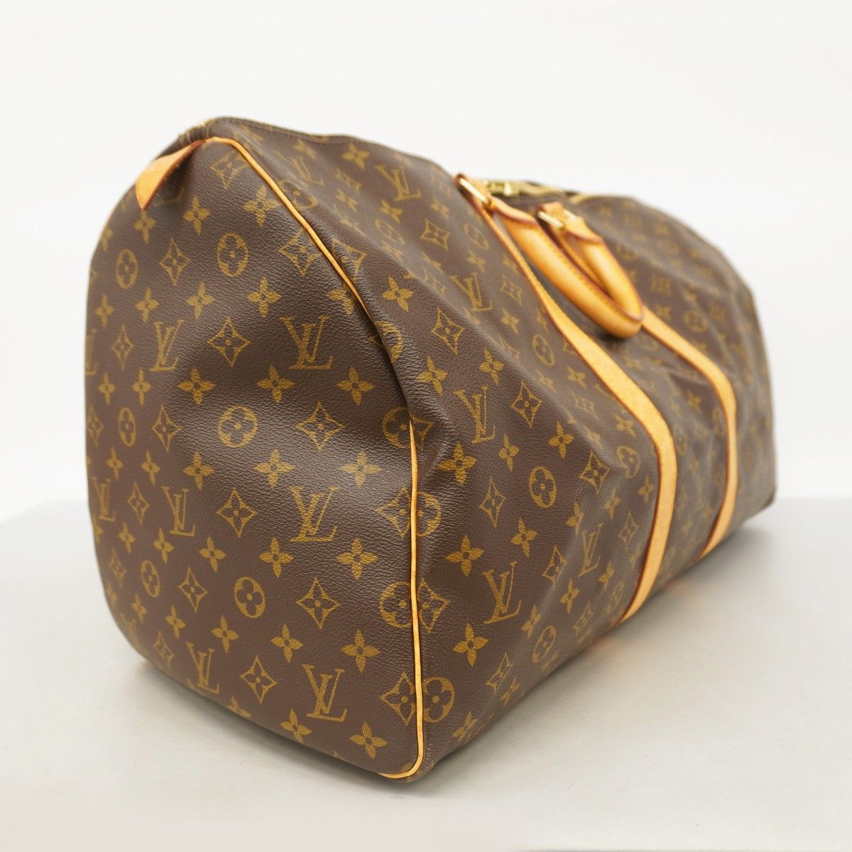 5ma0645 ルイヴィトン ボストンバッグ モノグラム キーポル55 M41424 ブラウン メンズ レディース ユニセックス