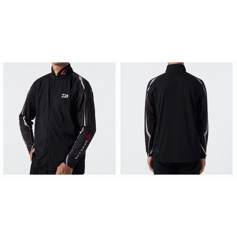 ダイワスペシャル ロングスリーブフルジップシャツ マグマブラック DE