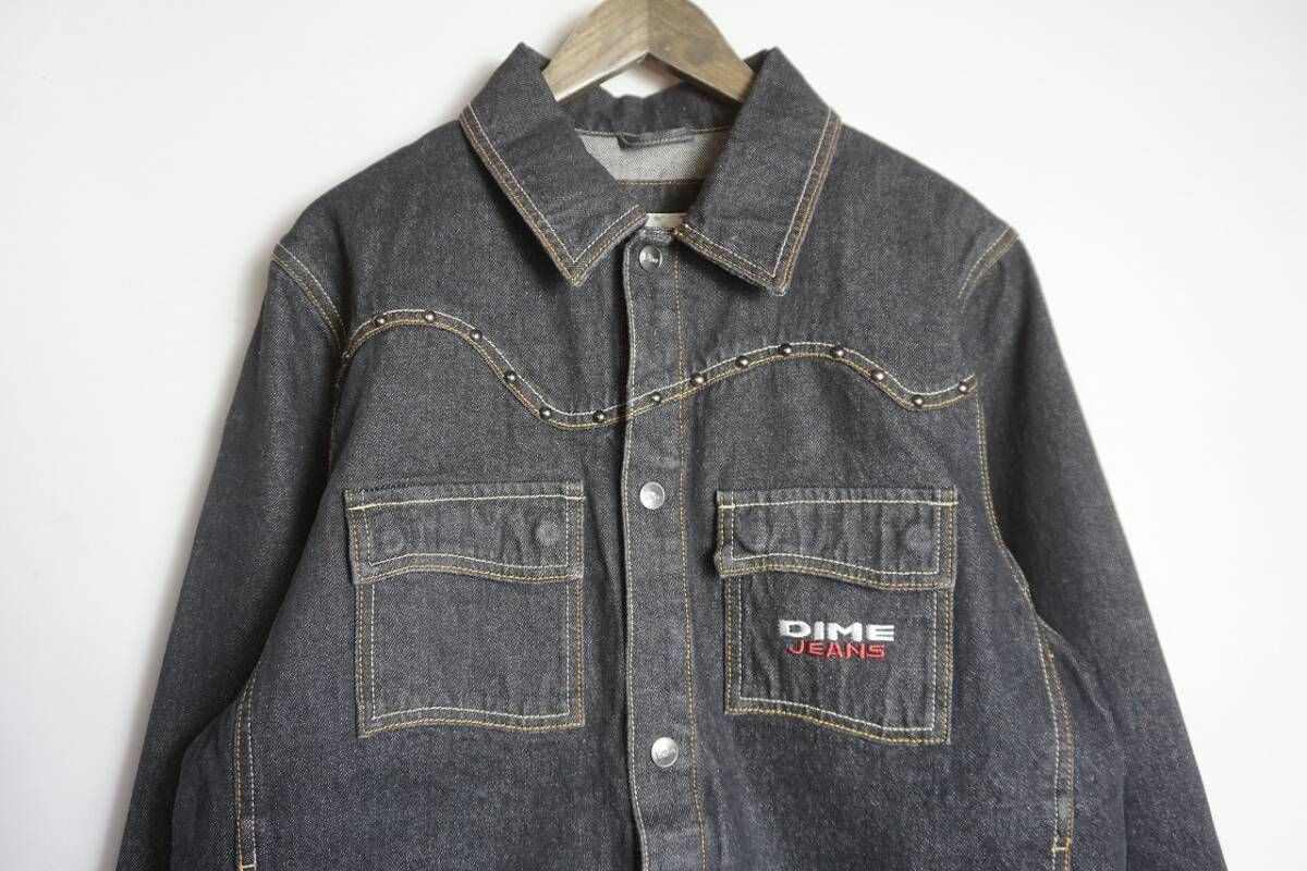 美品 23AW DIME ダイム DENIM WESTERN JACKET デニム スタッズ