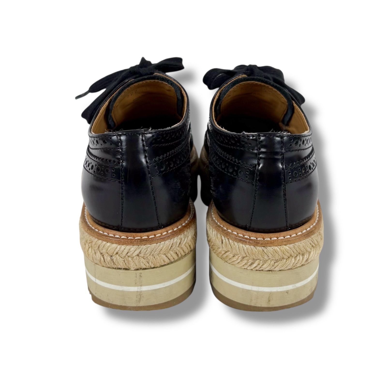 プラダ PRADA ウイングチップ ウィングチップ シューズ 厚底ローファー 